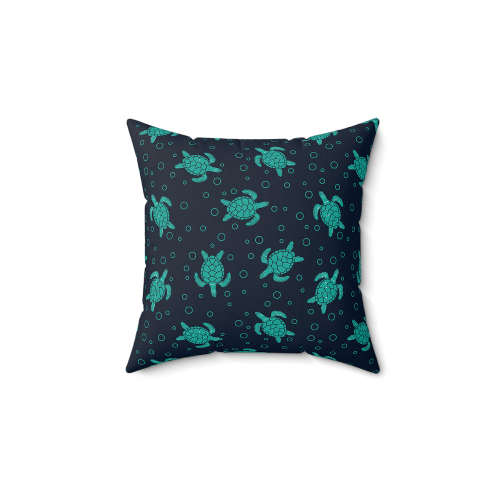Sea Turtle Pattern Pillow | Decorative Throw Pillow