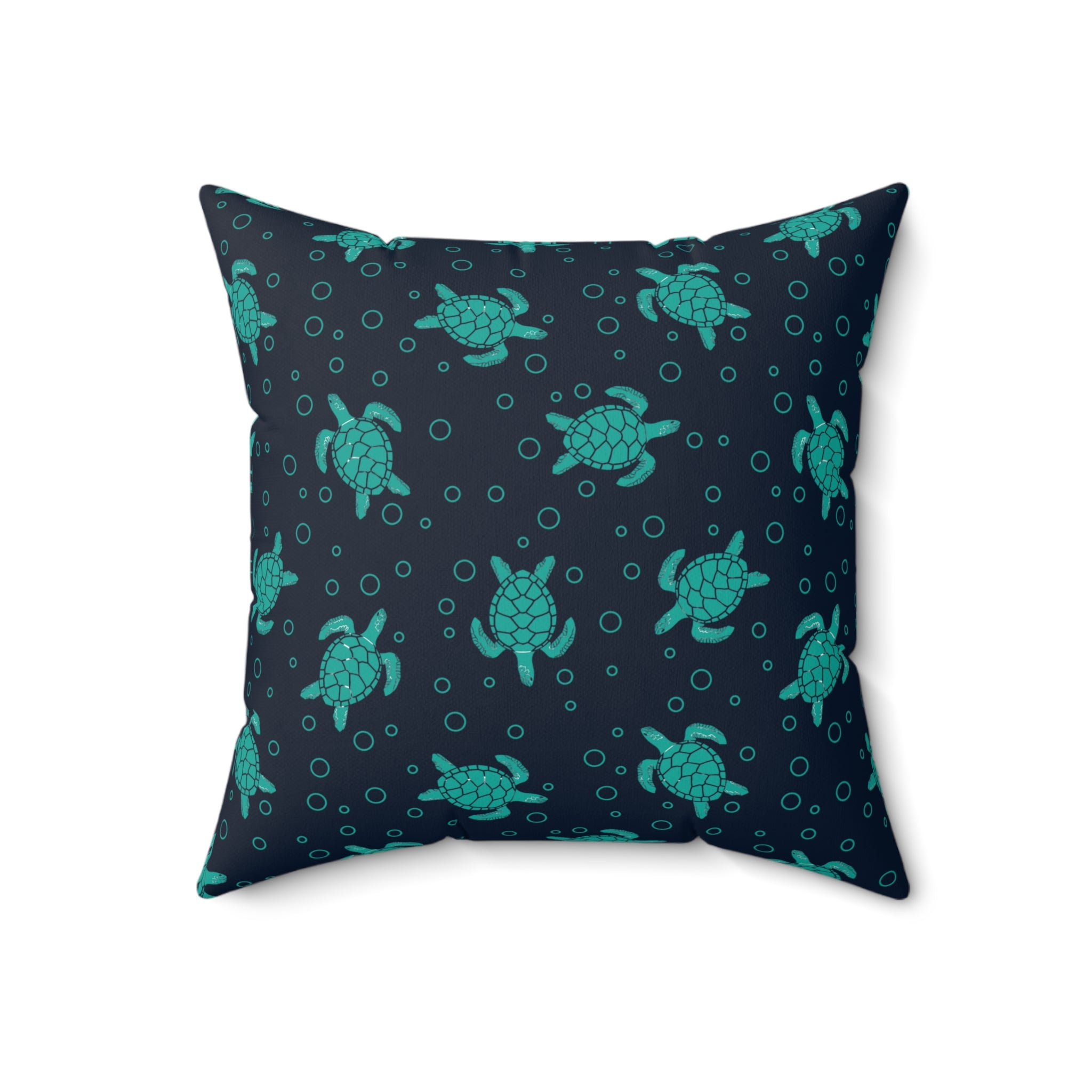 Sea Turtle Pattern Pillow | Decorative Throw Pillow