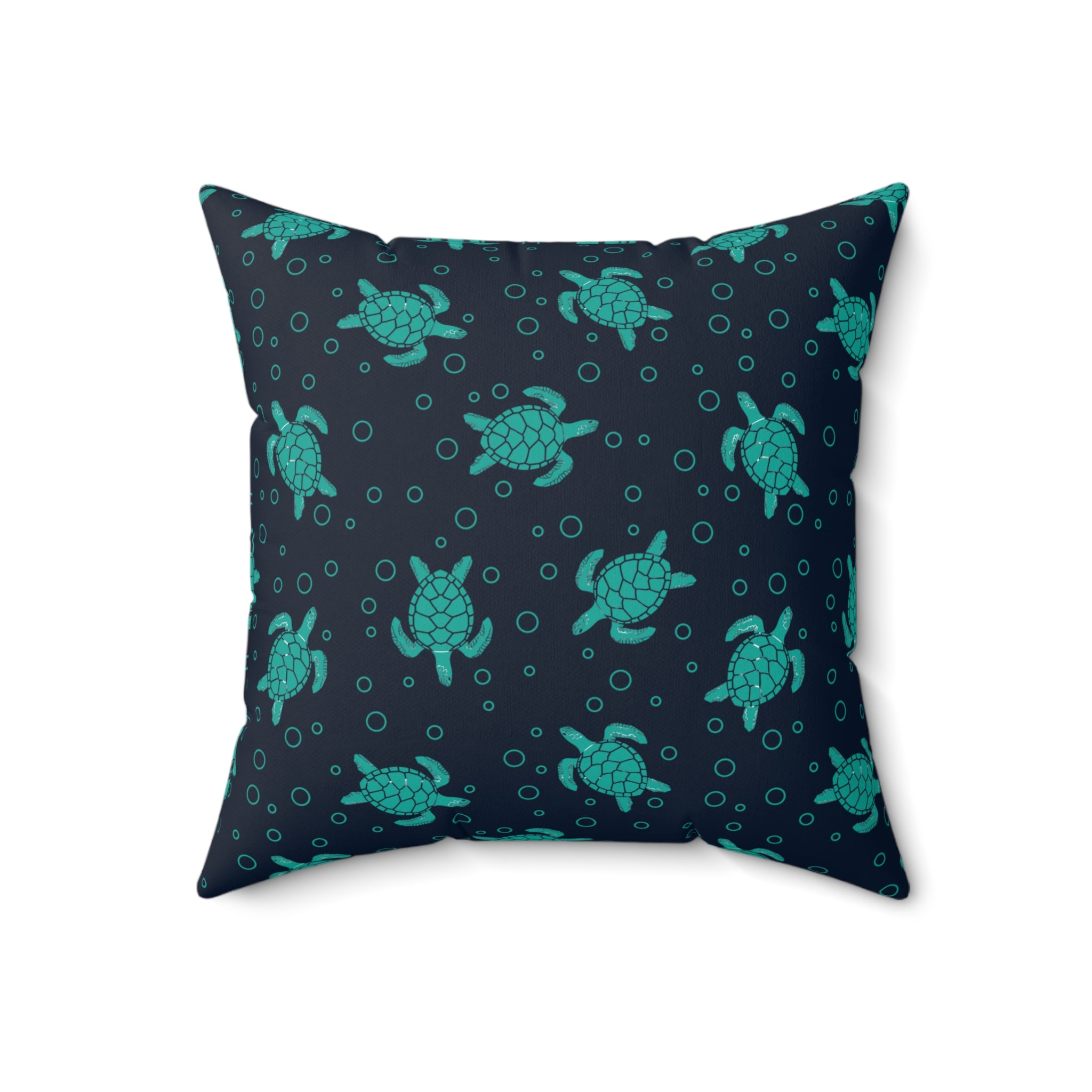 Sea Turtle Pattern Pillow | Decorative Throw Pillow