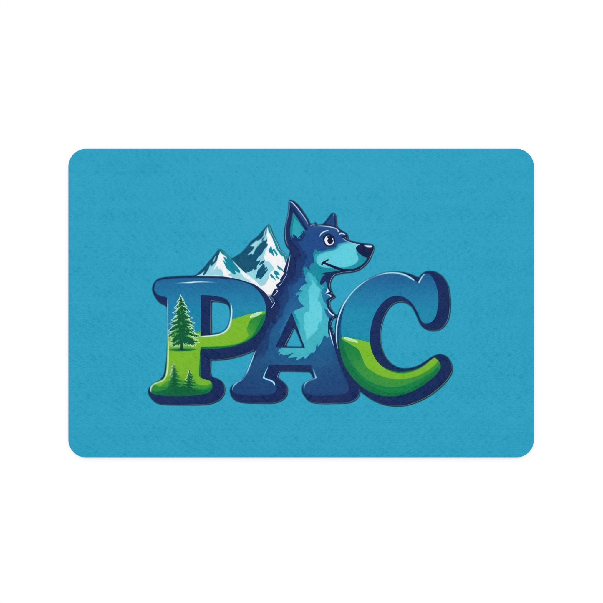 Puppy Adventure Center | Pet Food Mat | Turquoise