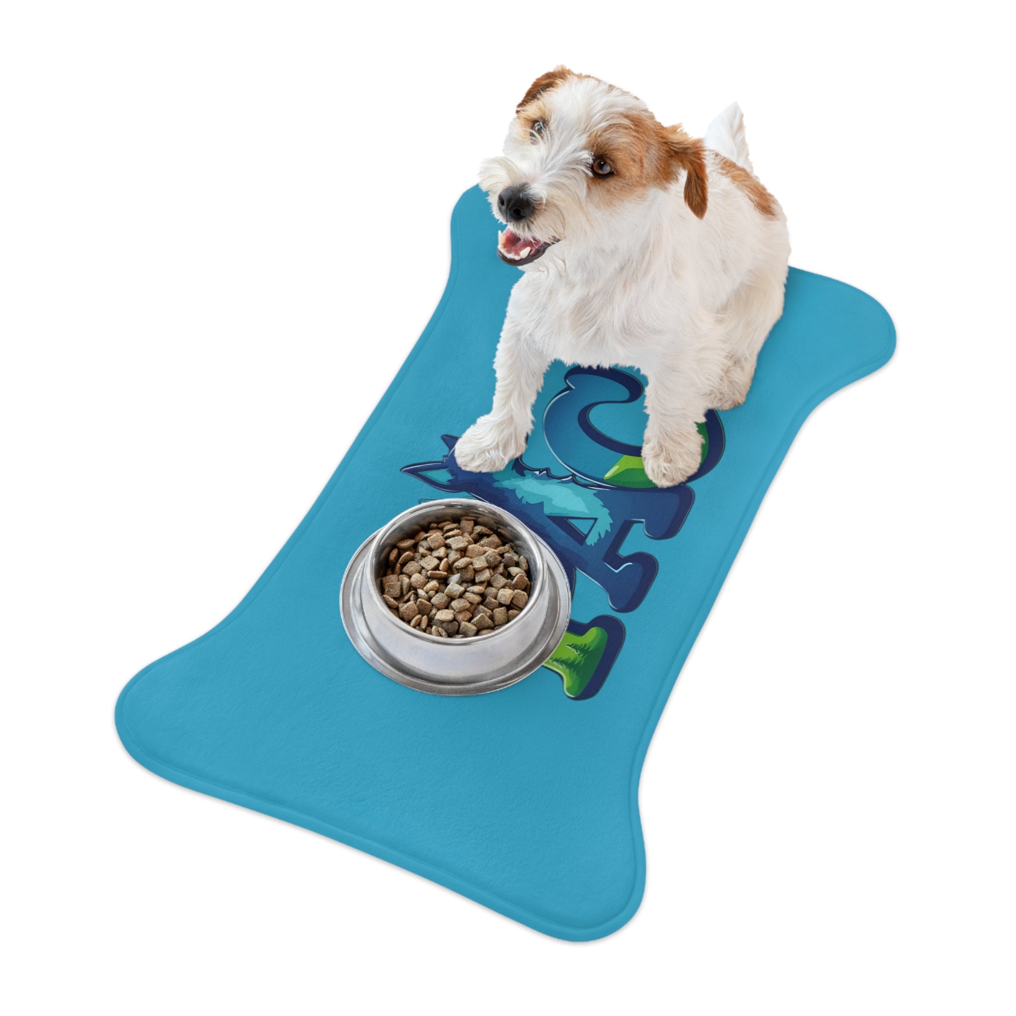 Puppy Adventure Center | Pet Feeding Mats | Turquoise