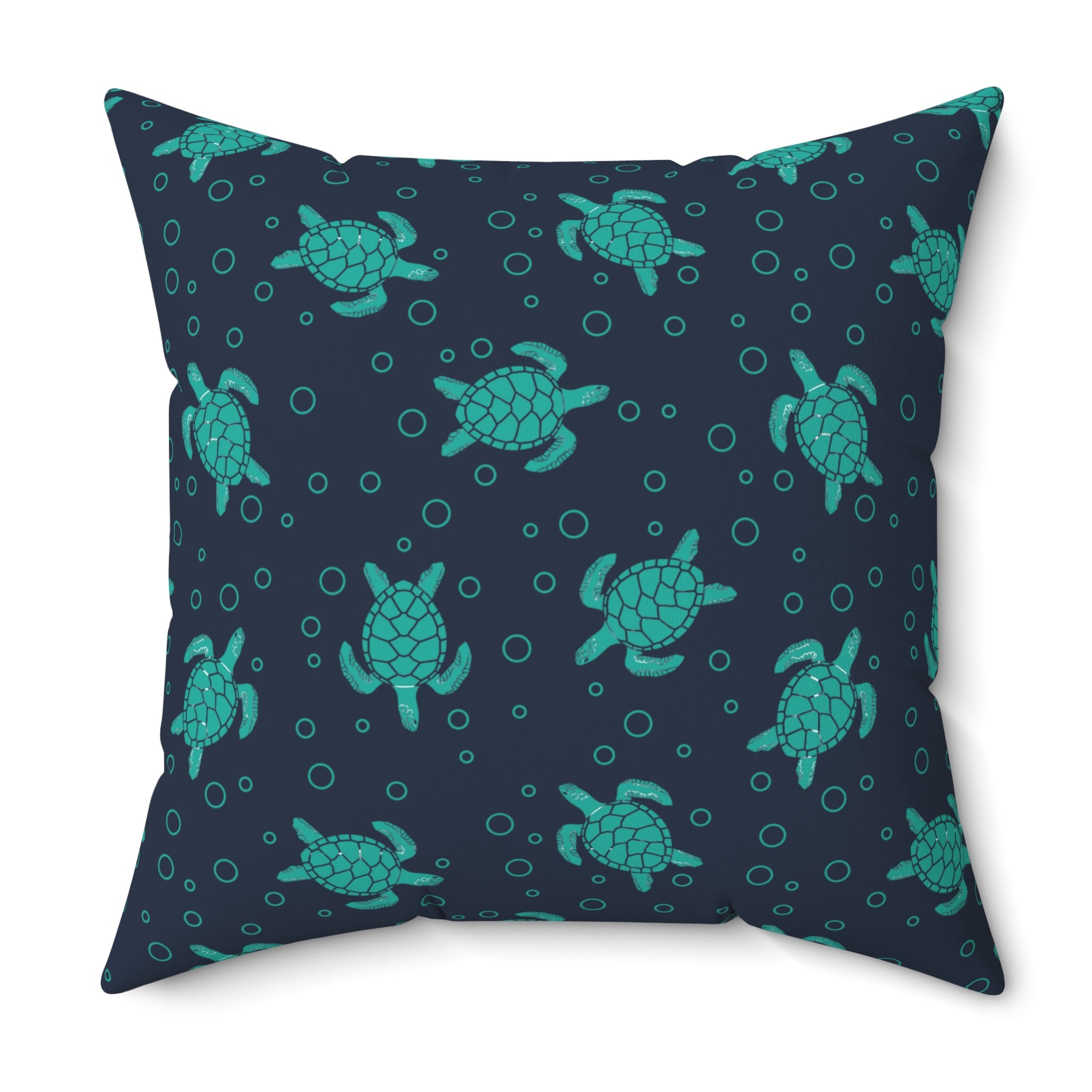 Sea Turtle Pattern Pillow | Decorative Throw Pillow