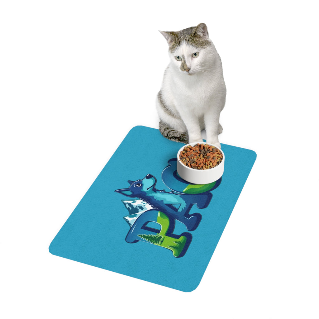 Puppy Adventure Center | Pet Food Mat | Turquoise