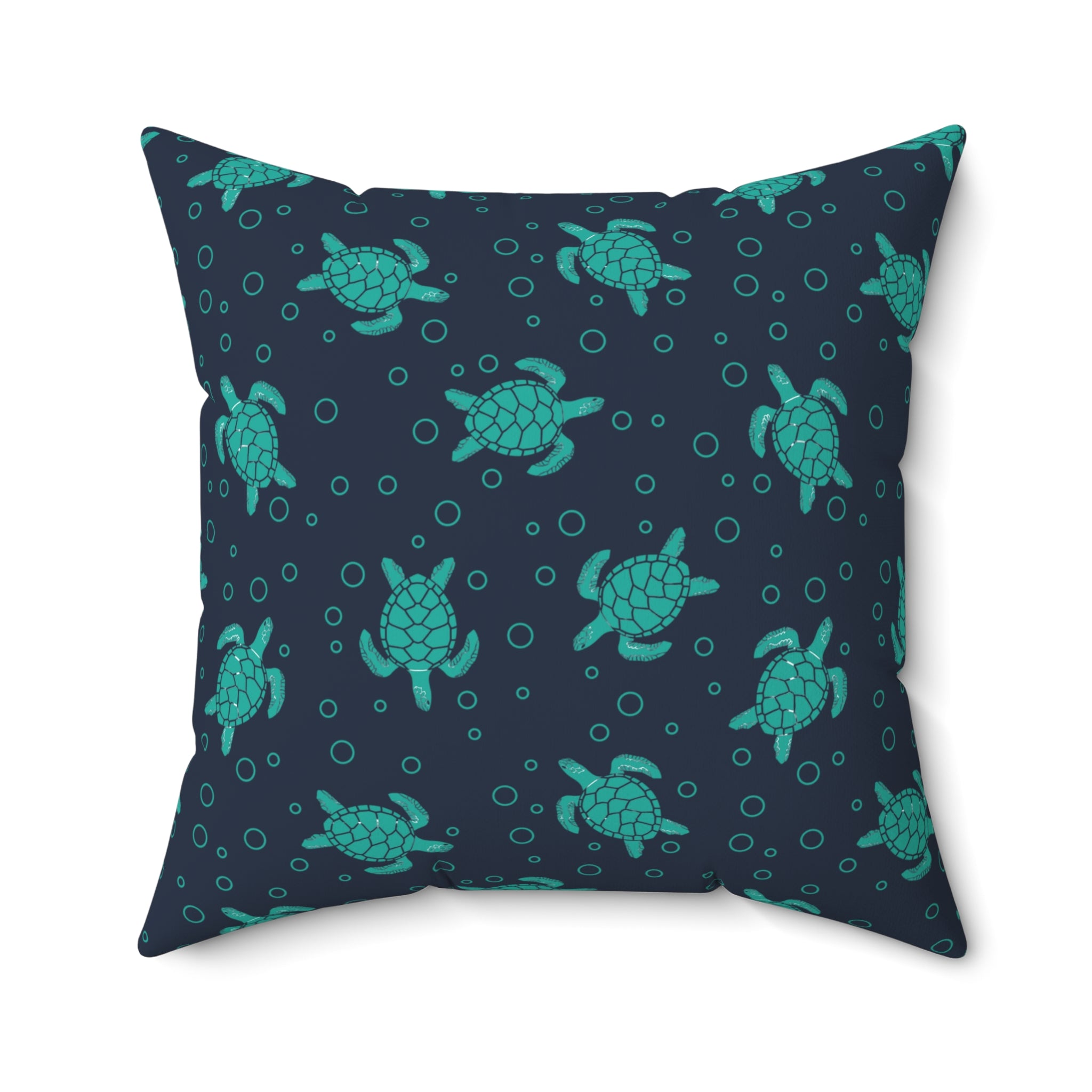 Sea Turtle Pattern Pillow | Decorative Throw Pillow