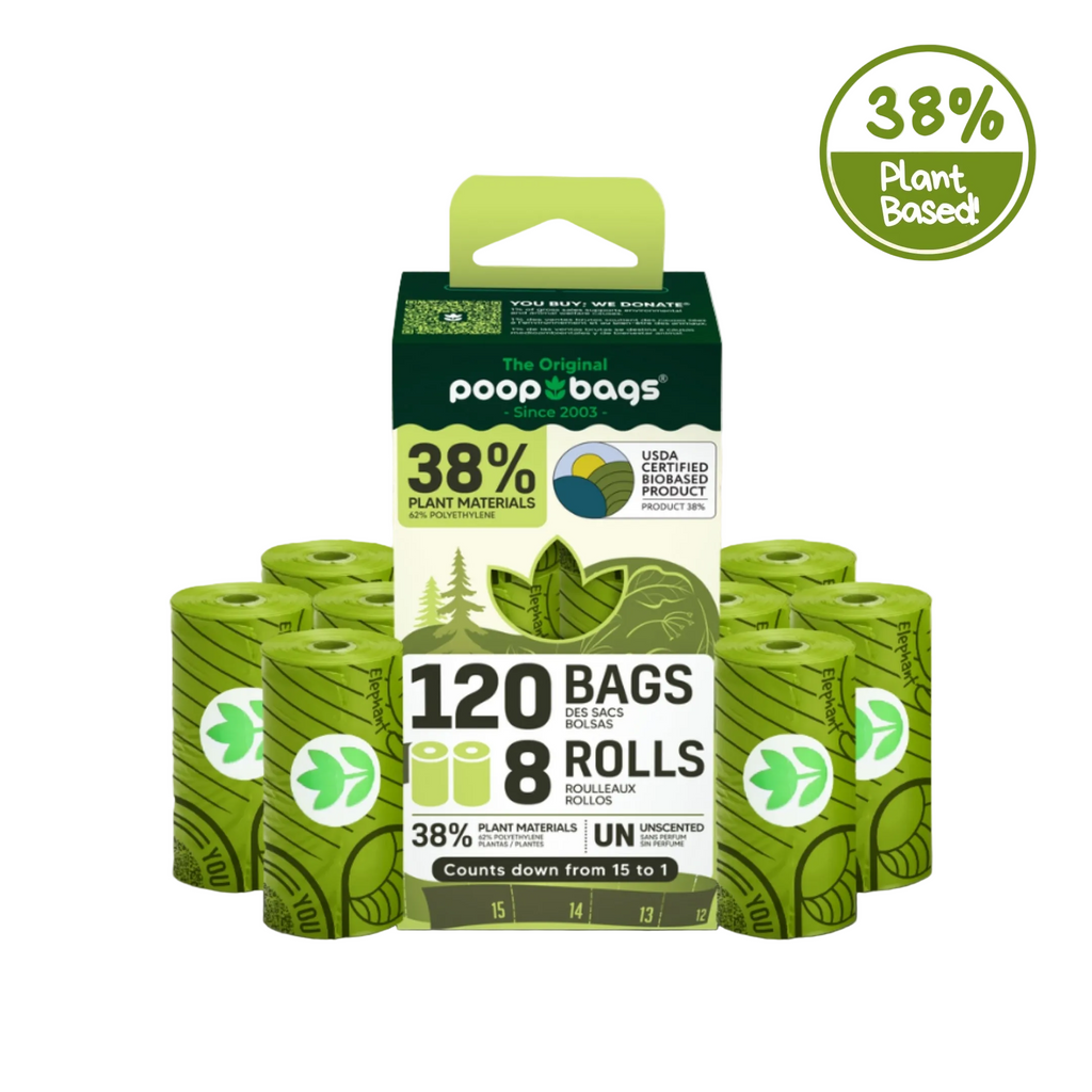 Countdown Rolls® Unscented Leash Roll Poop Bags