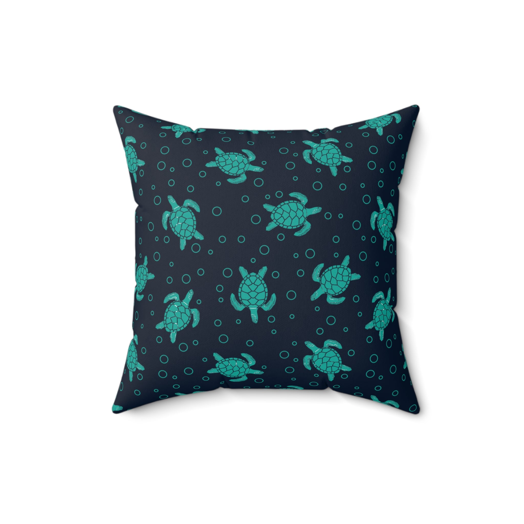Sea Turtle Pattern Pillow | Decorative Throw Pillow