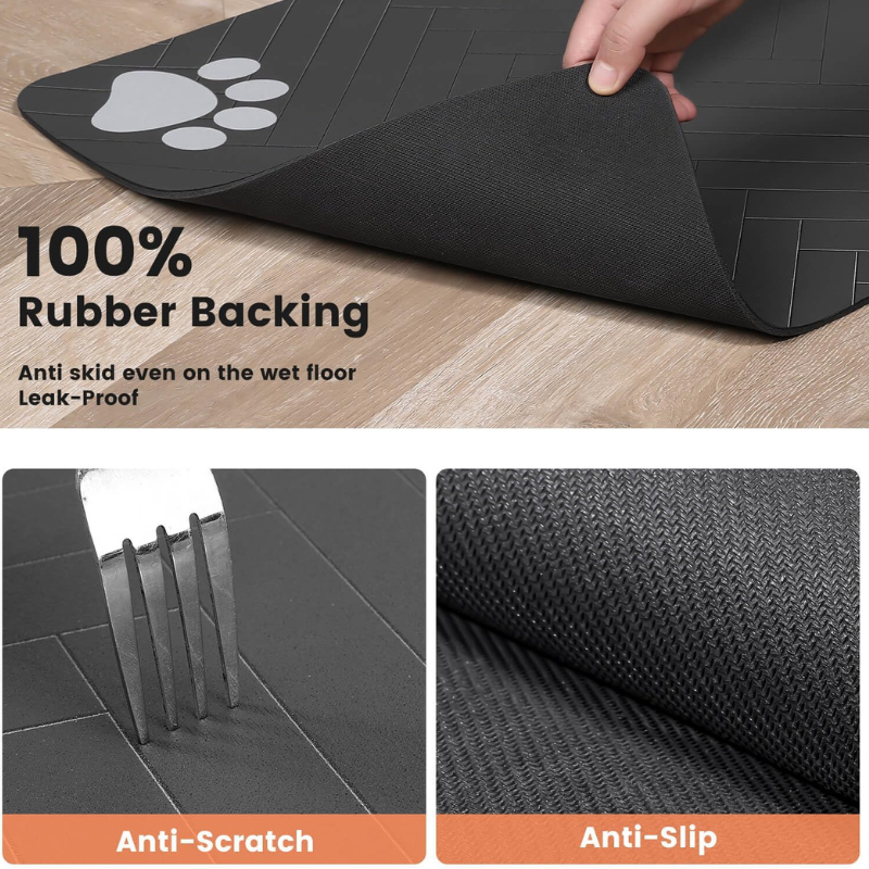 Absorbent Waterproof Dog Food Mat