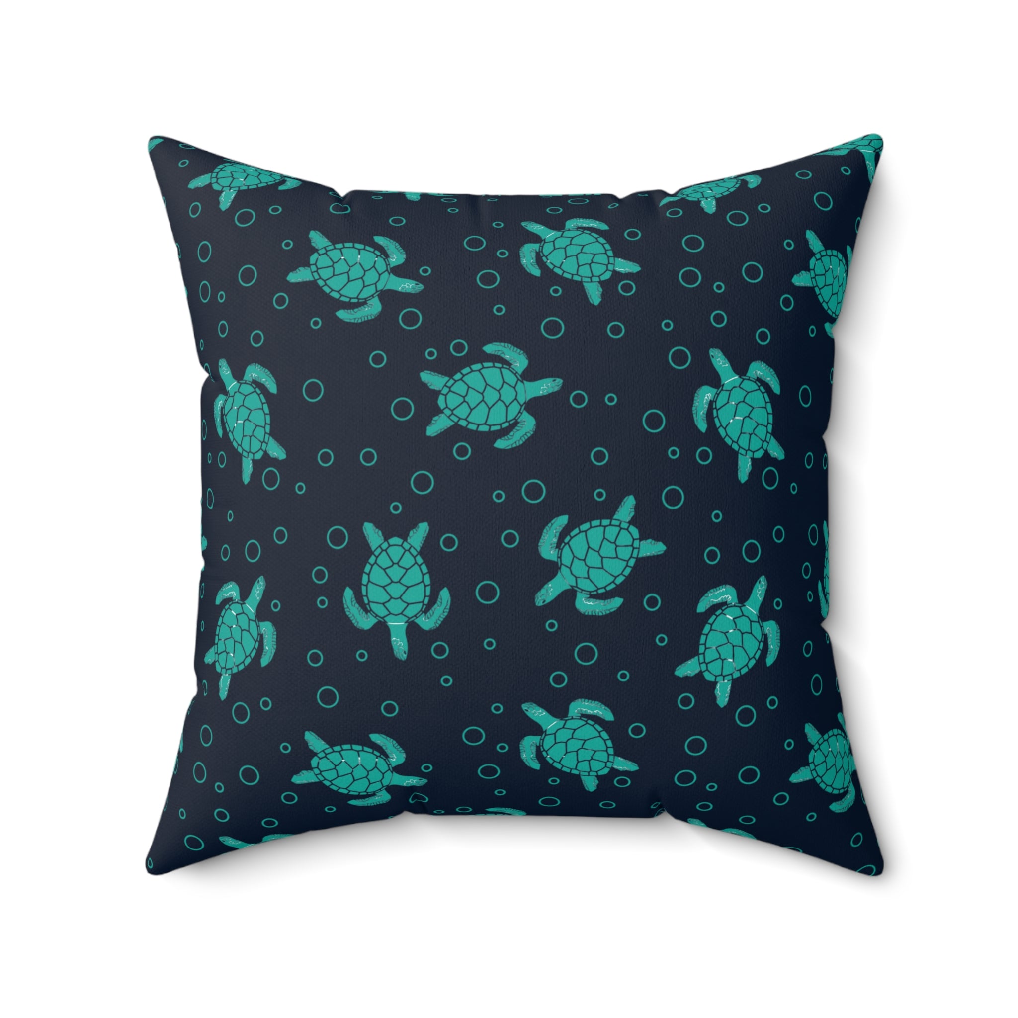 Sea Turtle Pattern Pillow | Decorative Throw Pillow