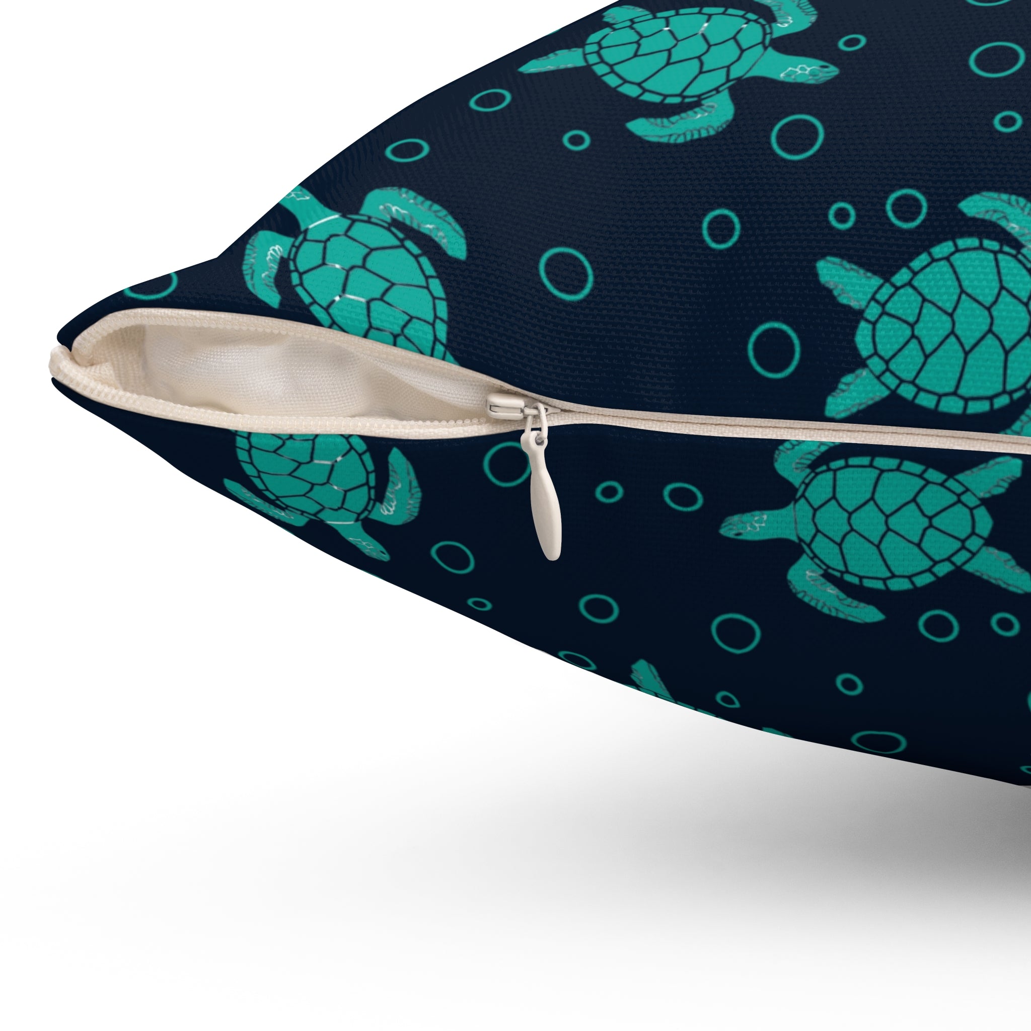 Sea Turtle Pattern Pillow | Decorative Throw Pillow