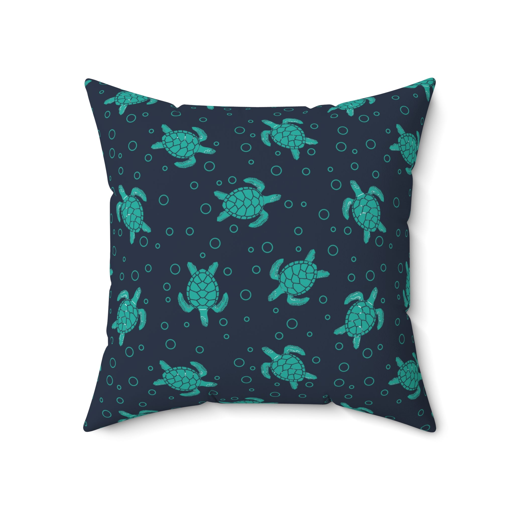 Sea Turtle Pattern Pillow | Decorative Throw Pillow