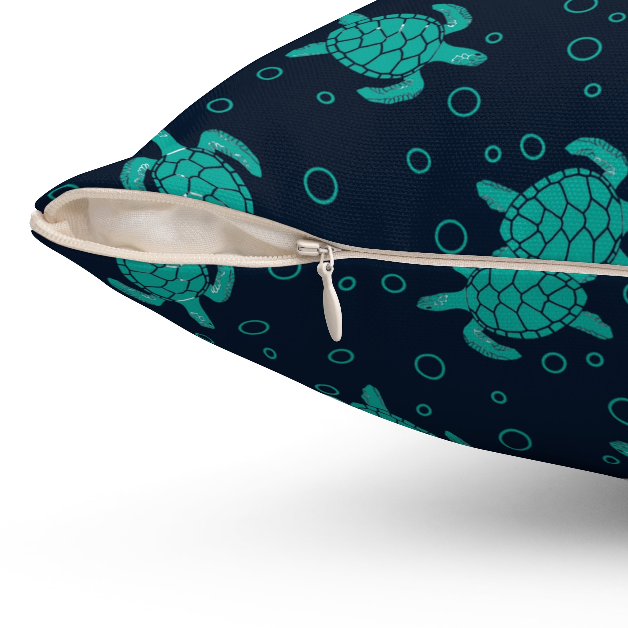 Sea Turtle Pattern Pillow | Decorative Throw Pillow