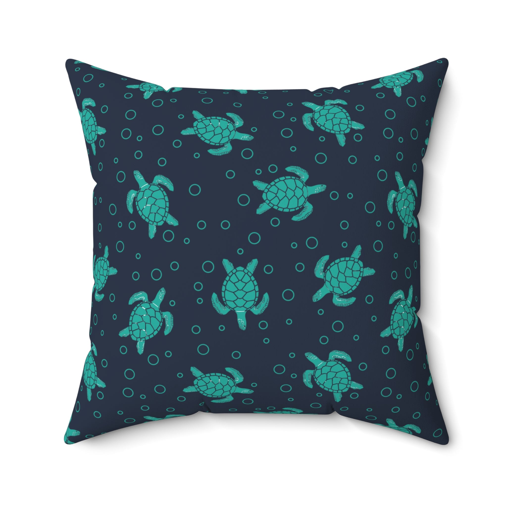 Sea Turtle Pattern Pillow | Decorative Throw Pillow