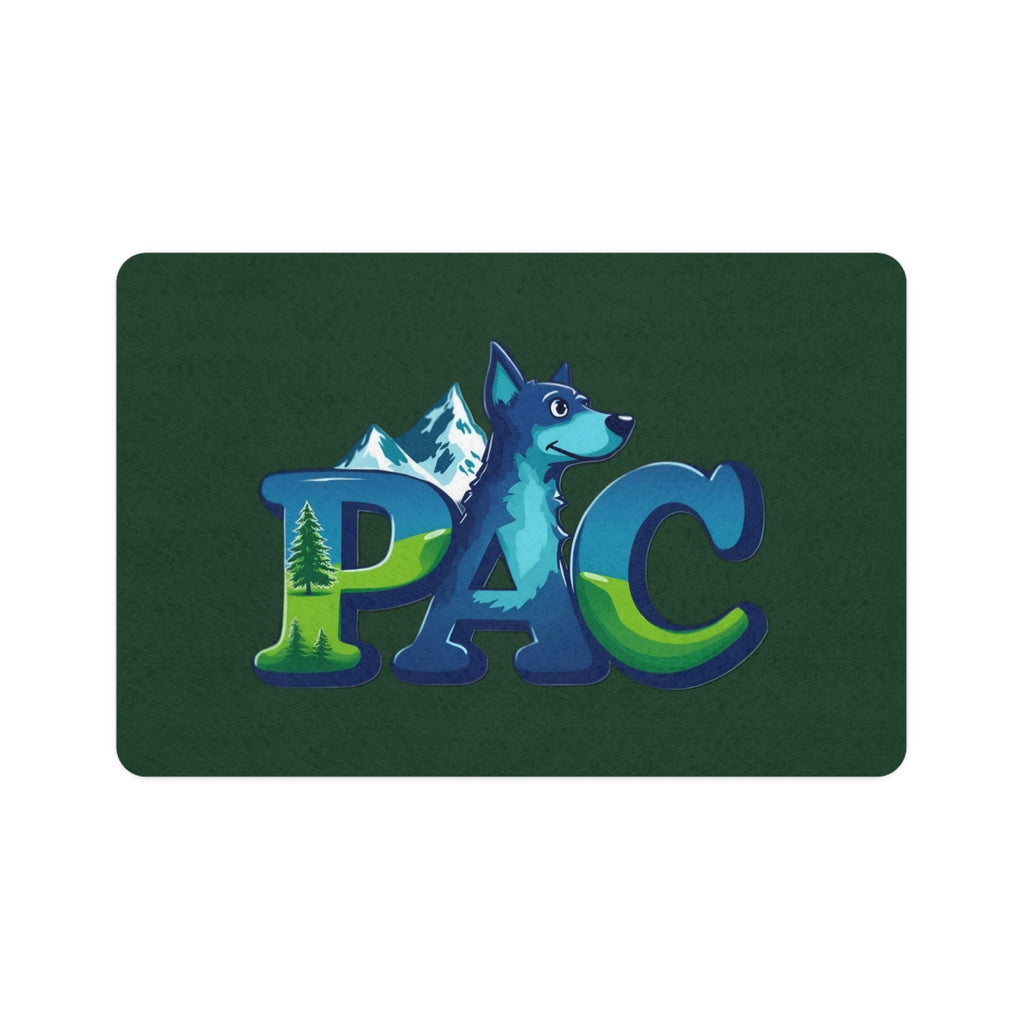 Puppy Adventure Center | Pet Food Mat | Green