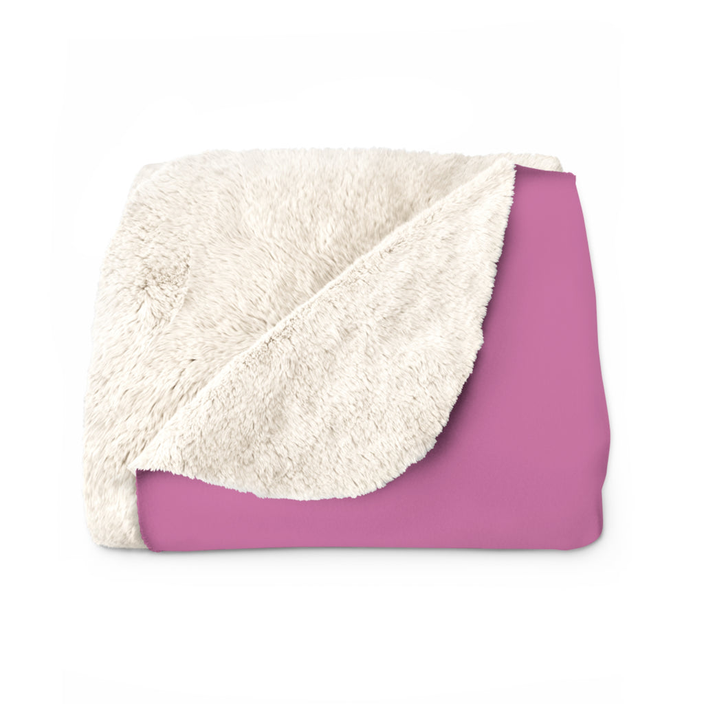 Puppy Adventure Center | Sherpa Fleece Blanket | Pink