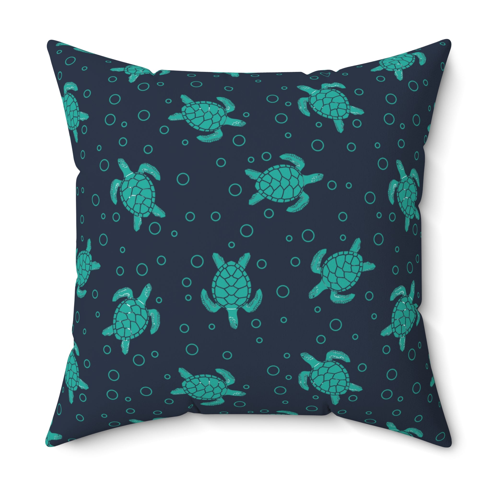 Sea Turtle Pattern Pillow | Decorative Throw Pillow