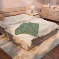 Paw Print Velveteen Plush Blanket – Cozy Pet Lover Throw