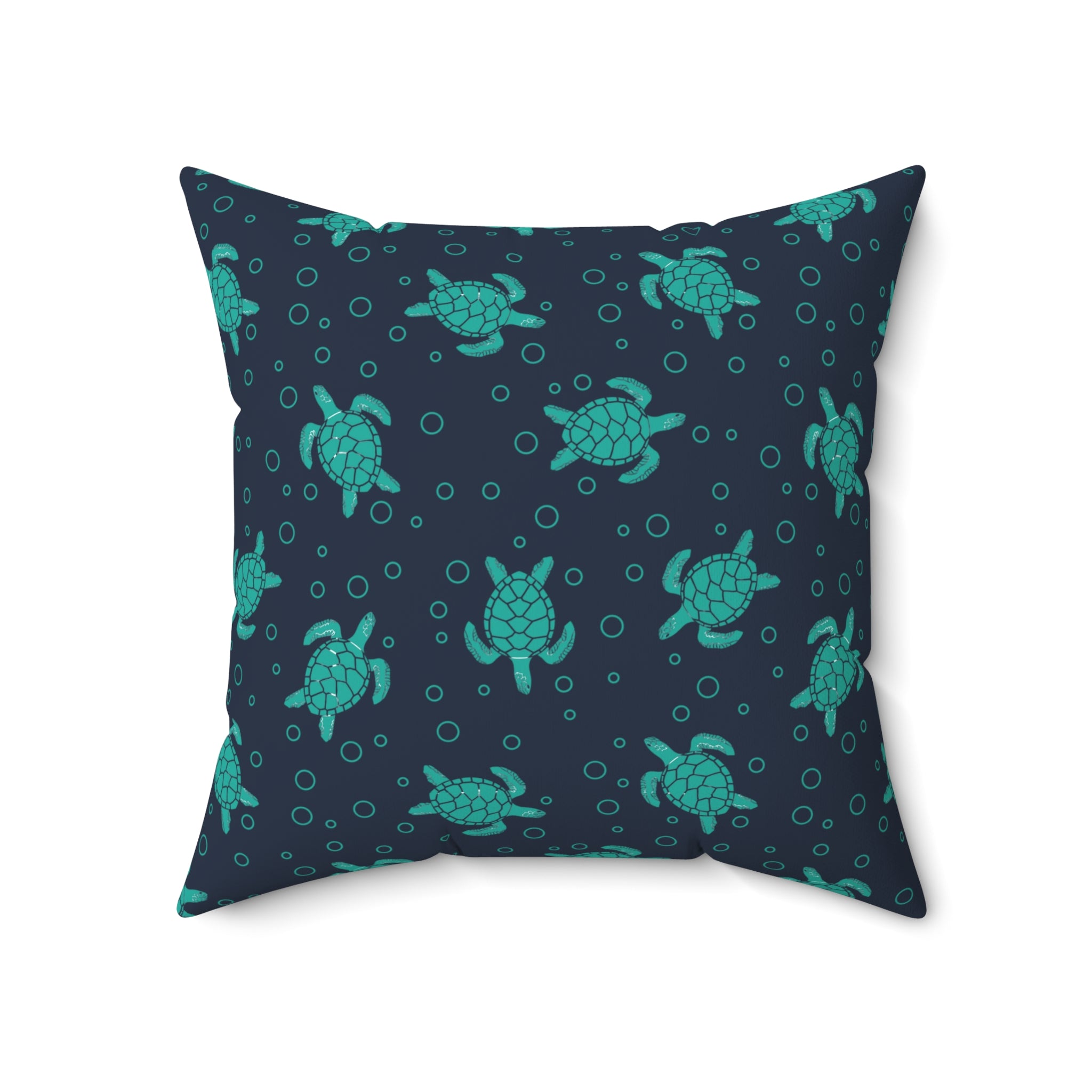 Sea Turtle Pattern Pillow | Decorative Throw Pillow