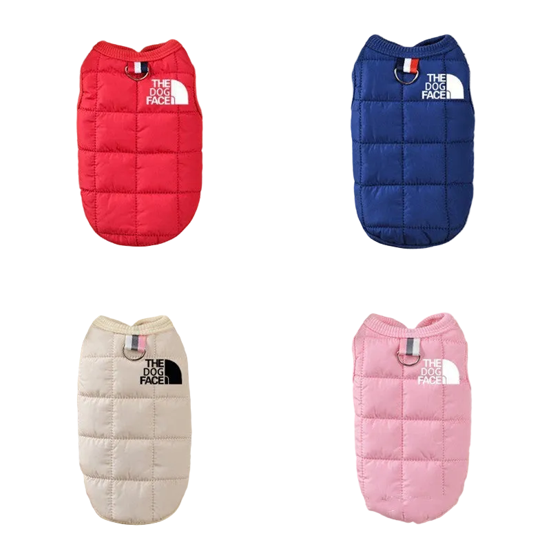 Pet dog clothing winter cotton dog vest jacket