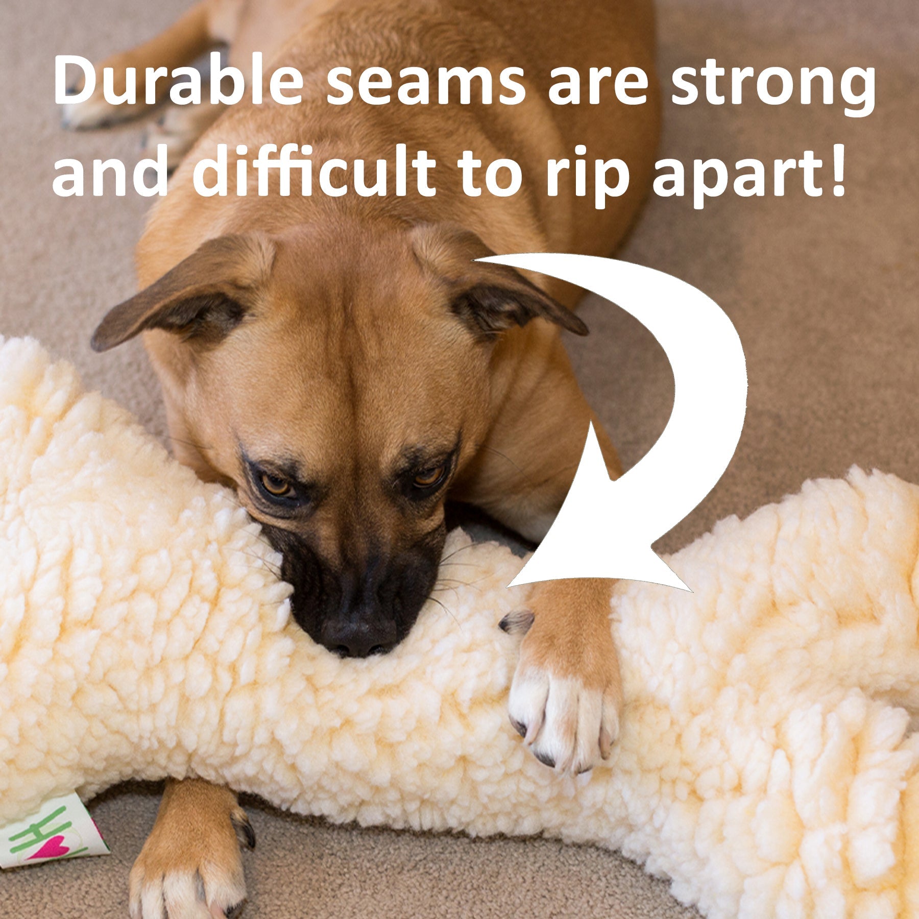 HuggleFleece® 2 foot Plush Bone Dog Toy
