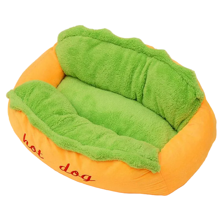 Hot Dog Shaped Pet Bed