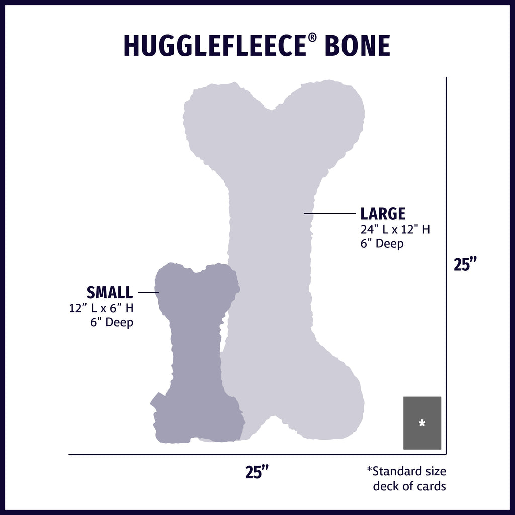 HuggleFleece® 2 foot Plush Bone Dog Toy