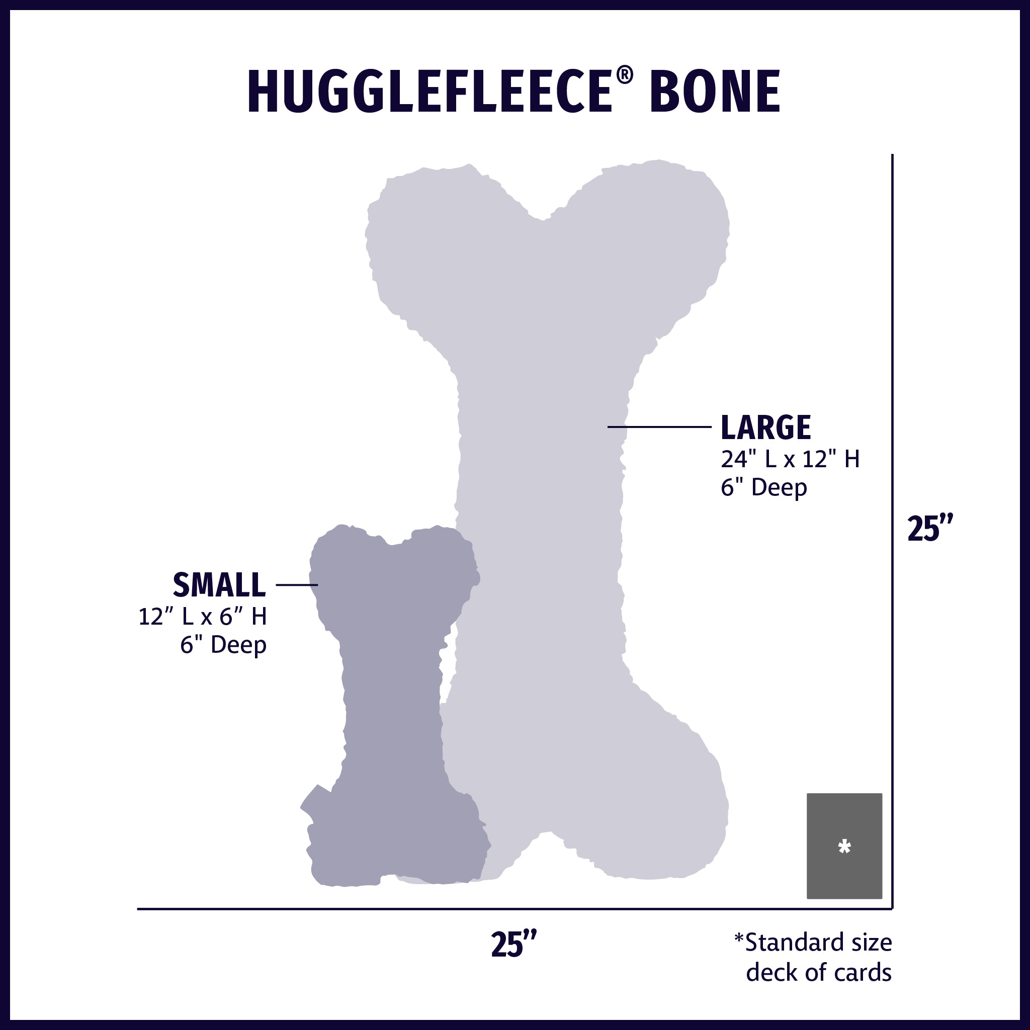 HuggleFleece® 2 foot Plush Bone Dog Toy