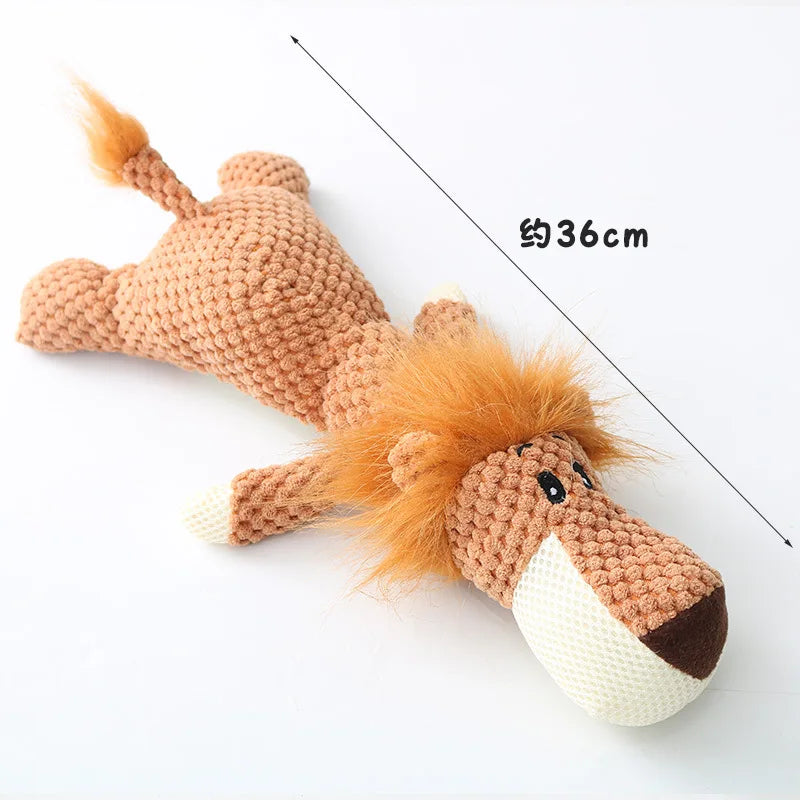 Plush Cartoon Dog Toy – Squeaky Chew Toy
