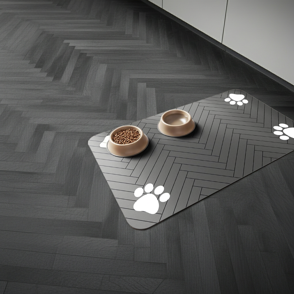 Absorbent Waterproof Dog Food Mat