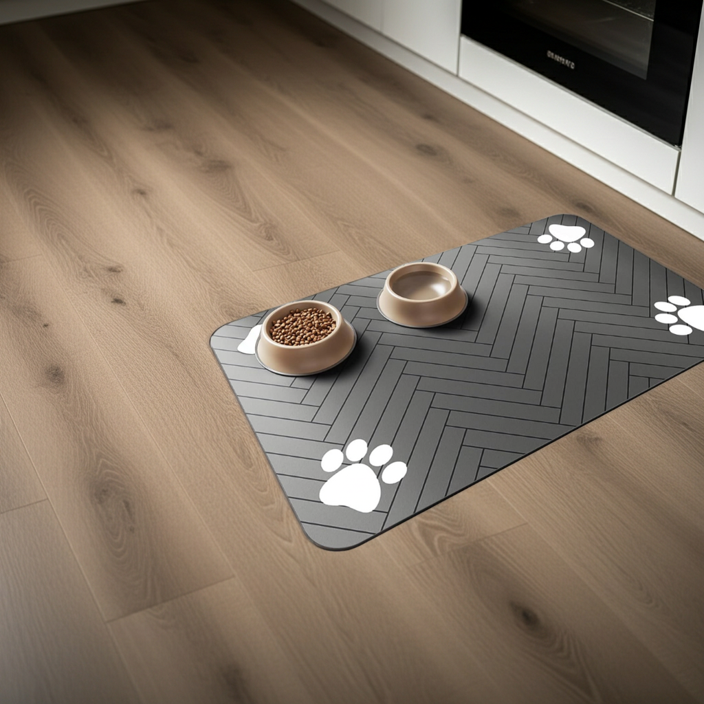 Absorbent Waterproof Dog Food Mat