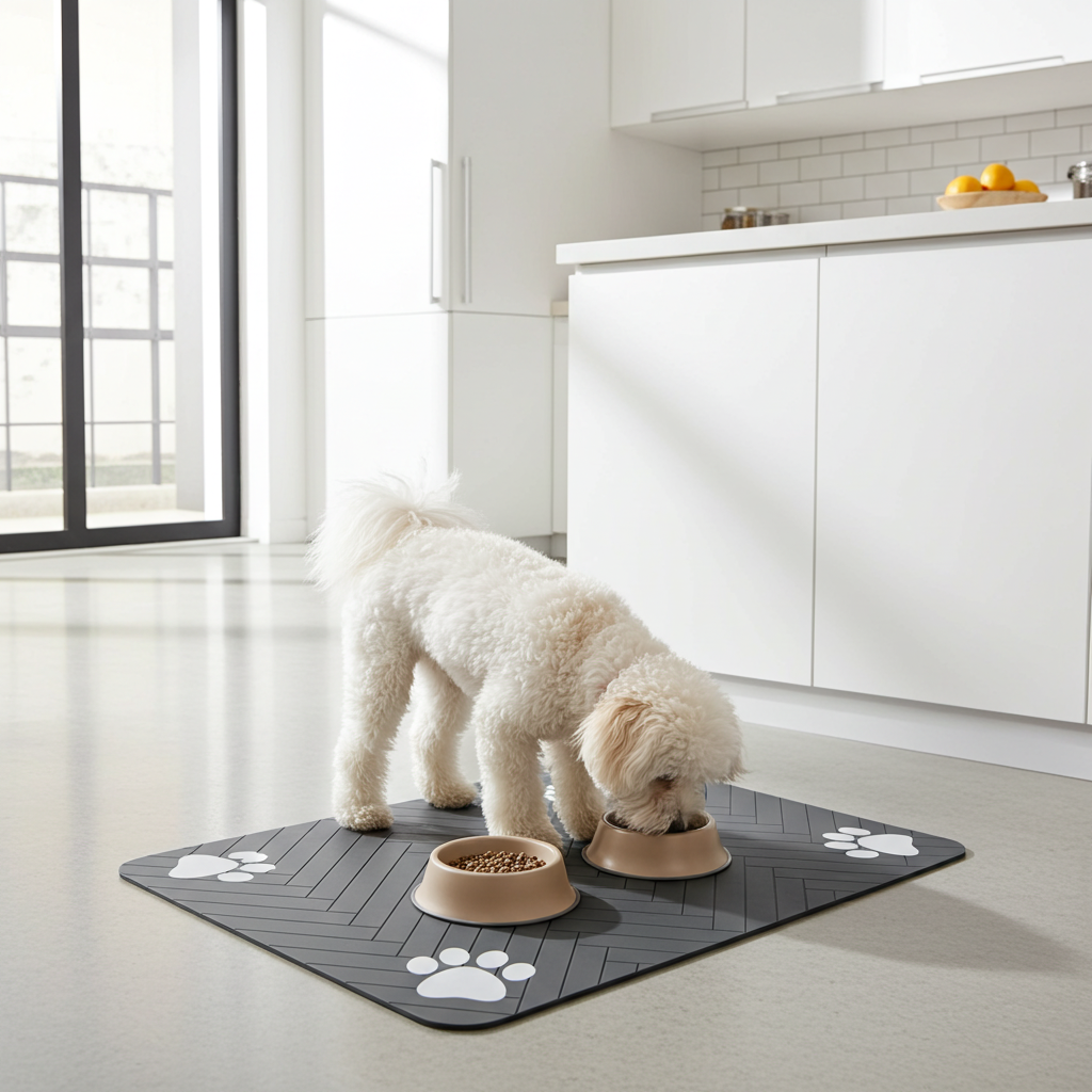 Absorbent Waterproof Dog Food Mat