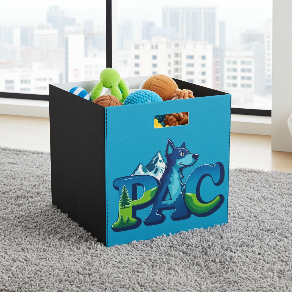 Puppy Adventure Center | Felt Toy Box | Turquoise