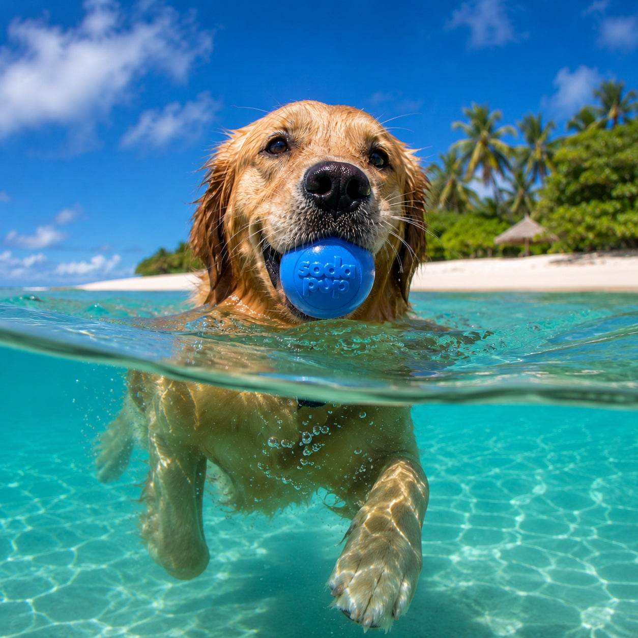 Floating Squeak Ball - Dog Toy
