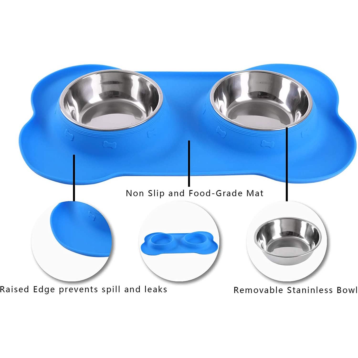 Hubulk 2 Stainless Steel Dog Bowl