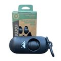 compostable plant-based dog poop bags + bamboo dispenser