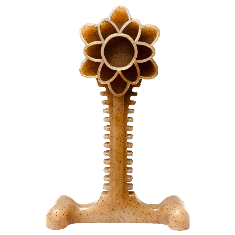Honey Bone Dental Flower Tower - Indestructible Nylon Dog Chew Toy XL | USA